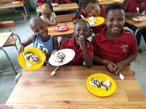 YAPS students and cooking class